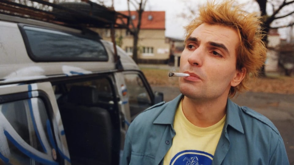 Jiří Macháček v ikonické roli v Samotářích.